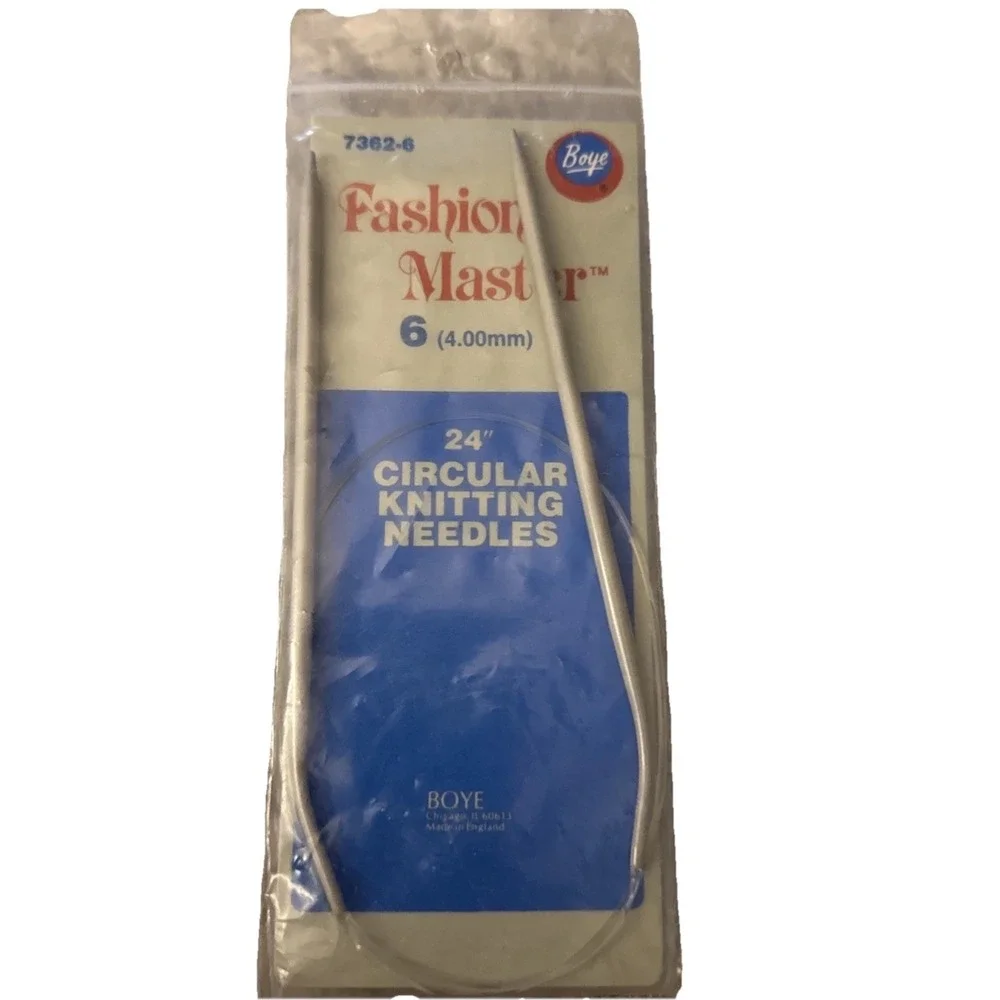Vintage 1-Fashion Master Circular Knitting Needles Boye 24